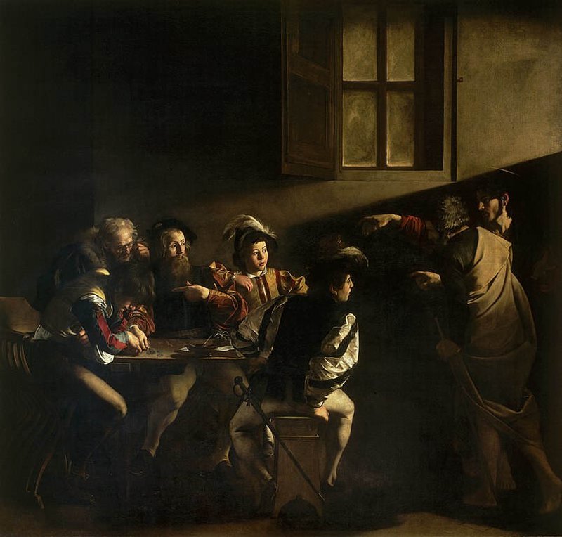 The_Calling_of_Saint_Matthew-Caravaggo_(1599-1600)